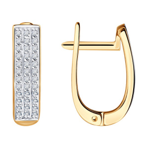 Серьги из золота с бриллиантами