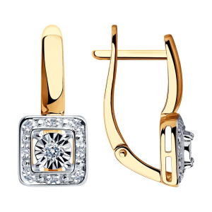 Серьги из золота с бриллиантами