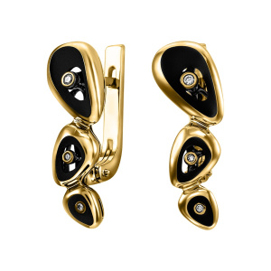 Серьги из золота Premium