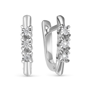 Серьги из золота с бриллиантами