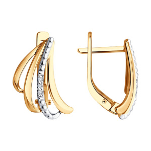 Серьги из золота с бриллиантами