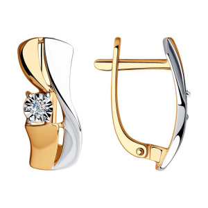 Серьги из золота с бриллиантами