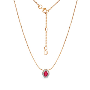 Колье из золота с цветными драгоценными вставками