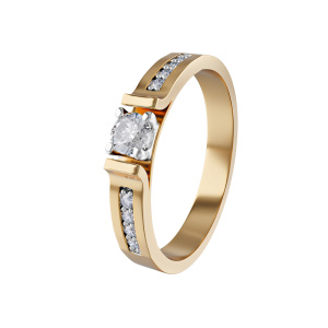 Кольцо из золота с бриллиантами