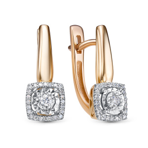 Серьги из золота с бриллиантами