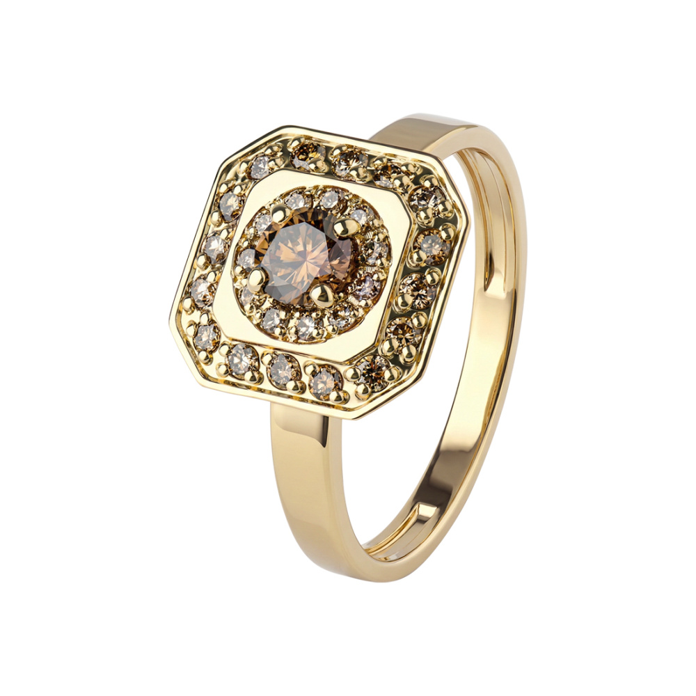 Кольцо из золота с бриллиантами