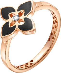 Кольцо из золота с полудрагоценными вставками