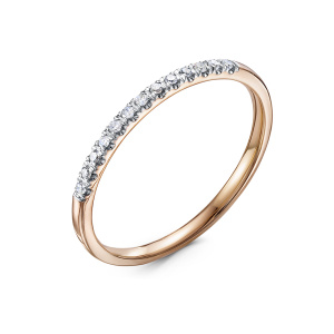 Обручальное кольцо из золота с бриллиантами