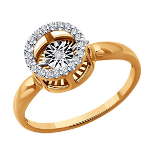 Кольцо из золота с бриллиантами