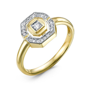 Кольцо из золота с бриллиантами