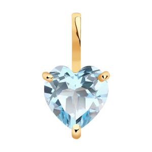 Подвеска из золота с полудрагоценными вставками