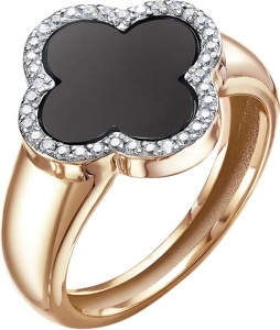 Кольцо из золота с полудрагоценными вставками