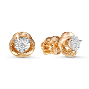 Серьги из золота с бриллиантами