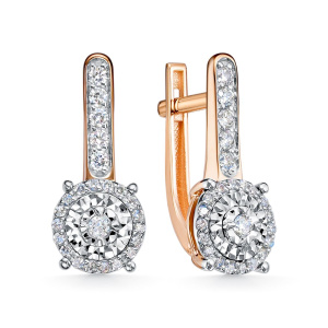 Серьги из золота с бриллиантами