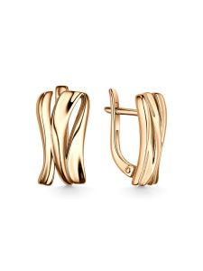 Серьги из золочённого серебра