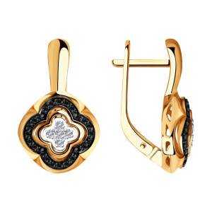 Серьги из золота с бриллиантами