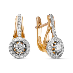 Серьги из золота с бриллиантами