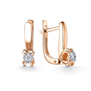 Серьги из золота с бриллиантами