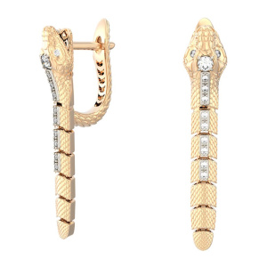 Серьги из золота с бриллиантами