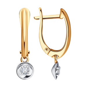 Серьги из золота с бриллиантами