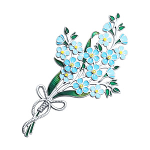 Брошь из серебра