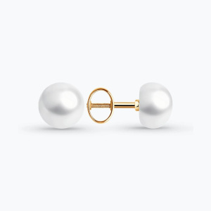 Пуссеты из золота с полудрагоценными вставками