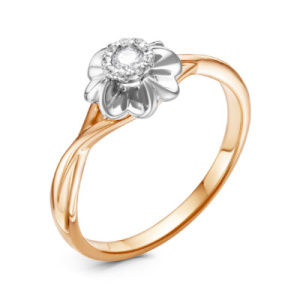 Кольцо из золота с бриллиантами