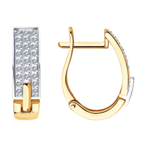 Серьги из золота с бриллиантами