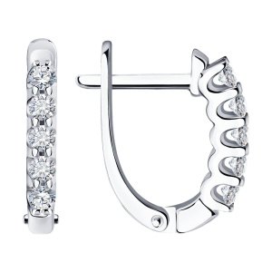 Серьги из золота с бриллиантами