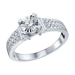 Кольцо из золота с бриллиантами