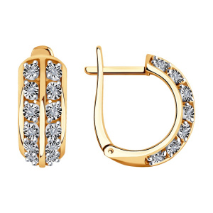 Серьги из золота с бриллиантами