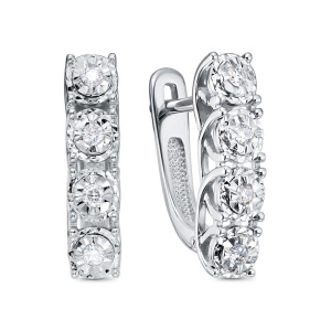 Серьги из золота с бриллиантами