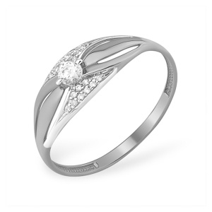 Кольцо из белого золота