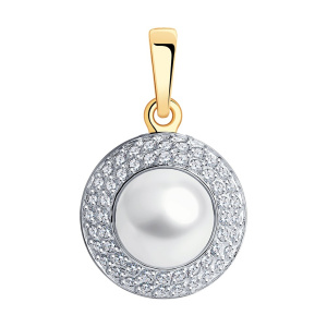 Подвеска из золота с полудрагоценными вставками