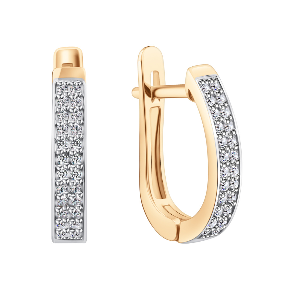 Серьги из золота с бриллиантами