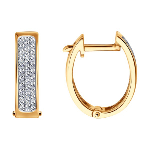 Серьги из золота с бриллиантами