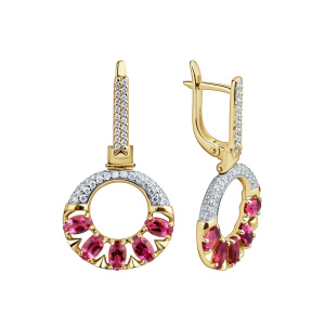 Серьги из золота Premium