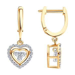 Серьги из золота с бриллиантами