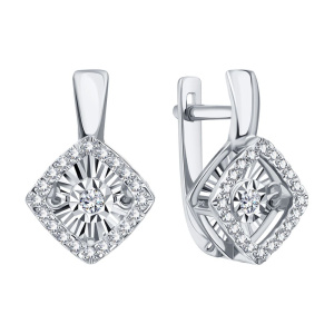 Серьги из золота с бриллиантами