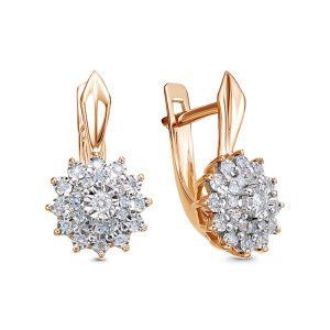 Серьги из золота с бриллиантами