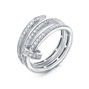 Кольцо из белого золота