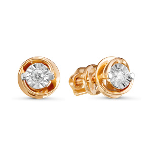 Серьги из золота с бриллиантами