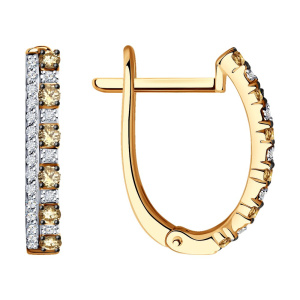 Серьги из золота с бриллиантами