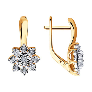 Серьги из золота с бриллиантами