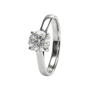 Кольцо из золота с бриллиантами выращенными