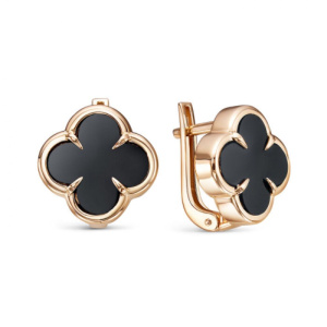 Серьги из золота с полудрагоценными вставками