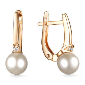 Серьги из золота с полудрагоценными вставками