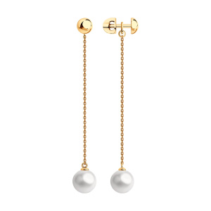 Пуссеты из золота с полудрагоценными вставками