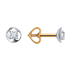 Серьги из золота с бриллиантами