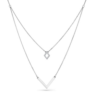 Колье из белого золота